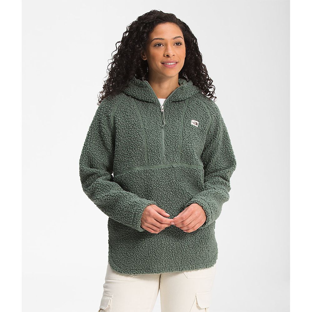 The North Face Fleece Jacket Womens Australia - The North Face Ridge Tunic Green (NWR-150269)